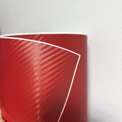 Красная карбоновая пленка для авто, Atergrix PRO 3D 1.52м.