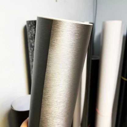 Пленка алюминий шлифованый 3D, цвет темно-серый
