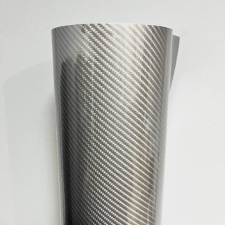 Карбон 6D под лаком металлик, ширина 1.52м, серебро