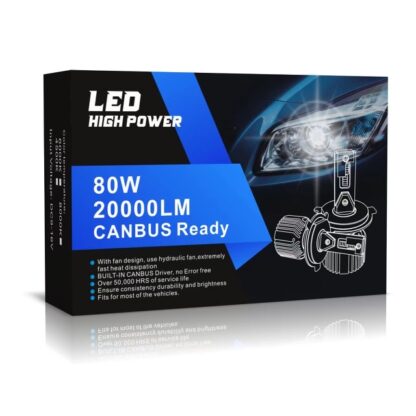 H7 LED лампа светодиодная F12 40W 8000lm