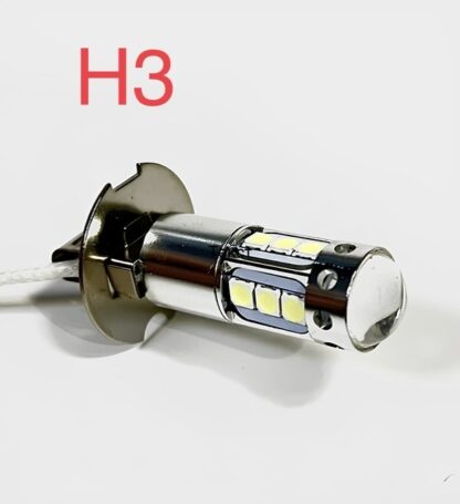 H3 лампы в противотуманки cветодиодная LED 20W + Линза